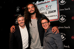 @properties co-founder Michael Golden, Joakim Noah, @properties co-founder Thaddeus Wong