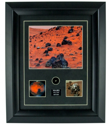 Mars Meteorite Prints with authentic specimen