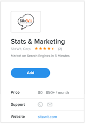 SiteWit in Weebly app center