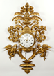 French Carved Gilt Clock