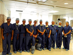 Leon E. Popovitz, MD, Rupesh Tarwala, MD, and Chinese Surgeons