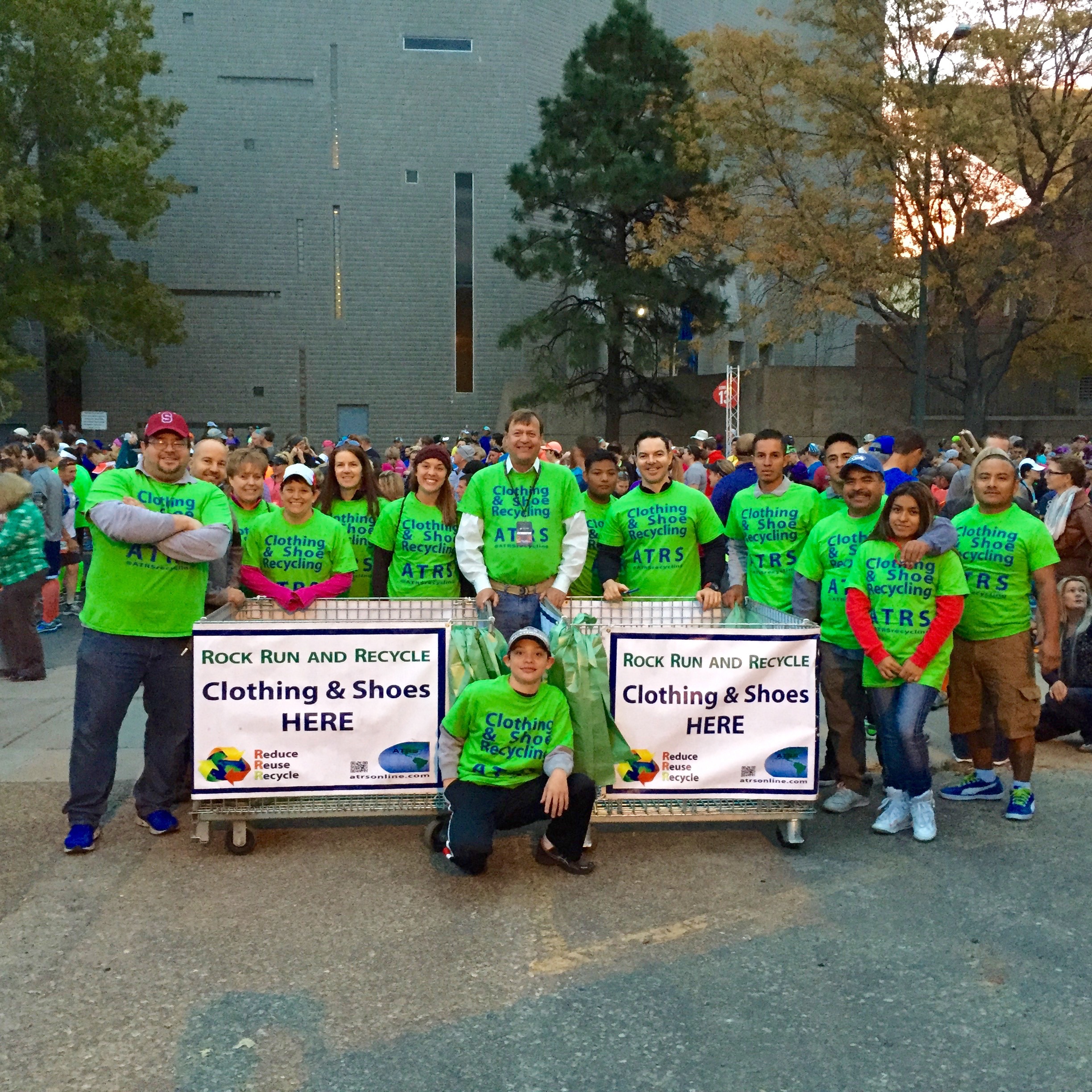 Air Force Runners Raise Awareness for ATRS Clothing Recycling at Rock