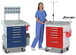 DETECTO Crash Carts for Clinical Mobile Storage