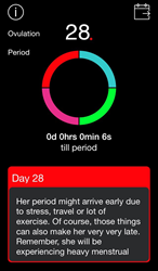 Countdown to period. It’s Survival 101.