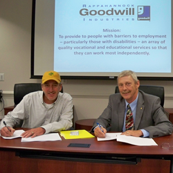 Bill Blevins and Donnie Tolson at Rappahannock Goodwill