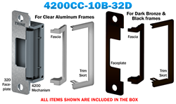 Items included in the 4200-10B-32D electric strike.