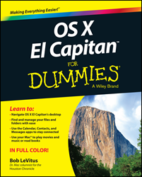 OSX El Capitan For Dummies, Bob "Dr. Mac" LeVitus, Wiley, Dummies book