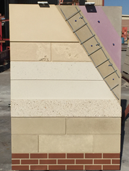 cross sectional view of the Thermomass Insulated Precast Concrete System