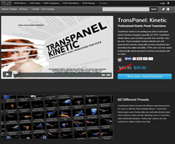 Pixel Film Studios FCPX TransPanel Kinetic Plugin.