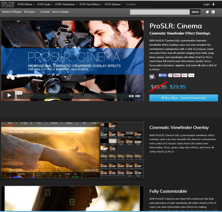 Pixel Film Studios Announces the Release of ProSLR Cinema Cinematic