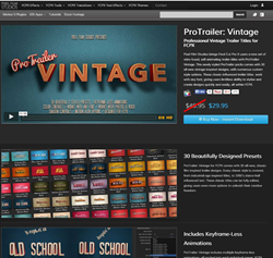 Pixel Film Studios ProTrailer Vintage Plugin.