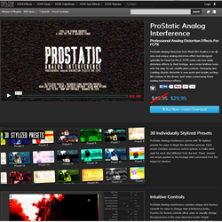 Pixel Film Studios ProStatic Analog Interference Plugin.