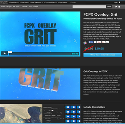 Pixel Film Studios FCPX Overlay Grit Plugin.