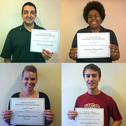 Picture of students who have earned certification through the Search Engine Academy