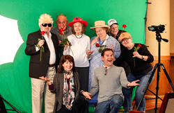 On set at Bayview Retirement Community
