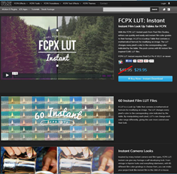 Pixel Film Studios FCPX LUT Instant Plugin.