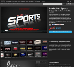 Pixel Film Studios ProTrailer Sports Plugin.