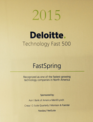 FastSpring's Deloitte Technology Fast 500 award