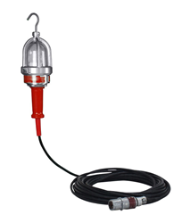 Explosion Proof LED Drop Light with 100' Cord Terminated in a Pin/Sleeve Explosion Proof Plug