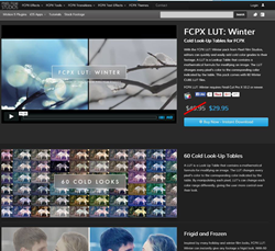 Pixel Film Studios FCPX LUT Winter Plugin.