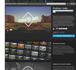 Pixel Film Studios ProIntro Indie Plugin.