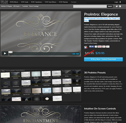 Pixel Film Studios ProIntro Elegance Plugin.