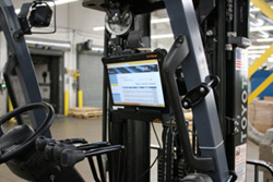tablet mounted on forklifts