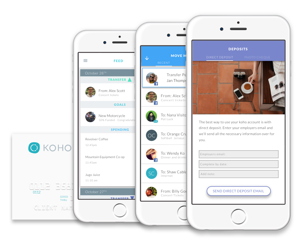 Koho to Offer NoFee, Mobile Banking Services to Millennials; Reaches Agreements with Visa