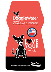 “Beef” flavored DoggieWater