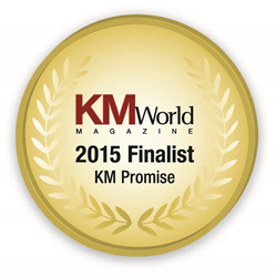 KM Promise Award Finalist 2015