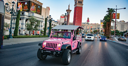 Explore Las Vegas in an open-air Jeep Wrangler