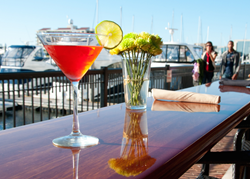 cocktail by the water