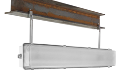 Four Foot, Two Lamp LED Light Fixture Equipped with I-Beam Mount Brackets