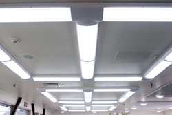 Kenall's Millenium Stretch installed in a geometric configuration.
