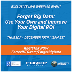 Force Marketing + CBT News to host live webinar event.