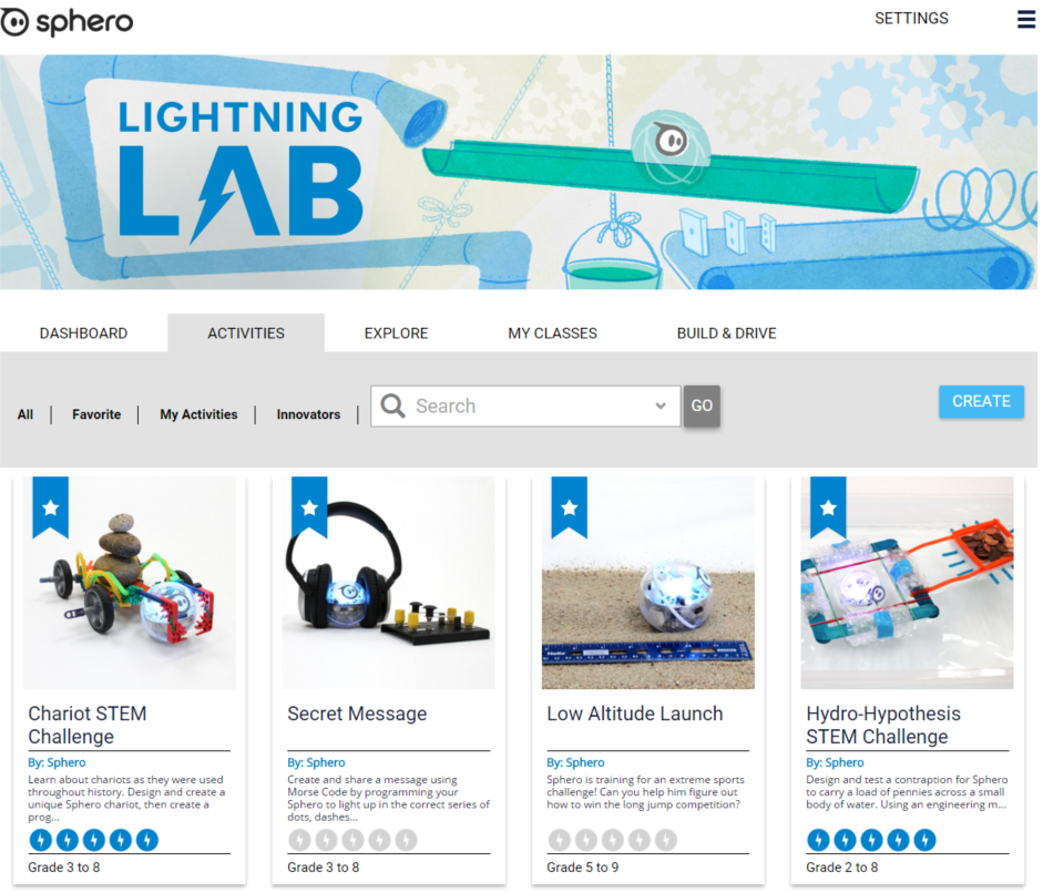 sphero lightning lab