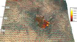 NCAR Wildfire prediction system: Still from computer model visualization of wildfire