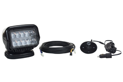 Magnetic Mount LED Spotlight with Wired Dash Mount Remote