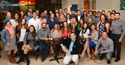Group photo from one of our December weekly socials in downtown Tampa