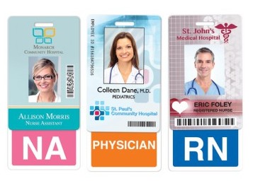 badge medical buddies staff badges card vertical healthcare identifiers clip texas idcardgroup doctors color horizontal prweb group