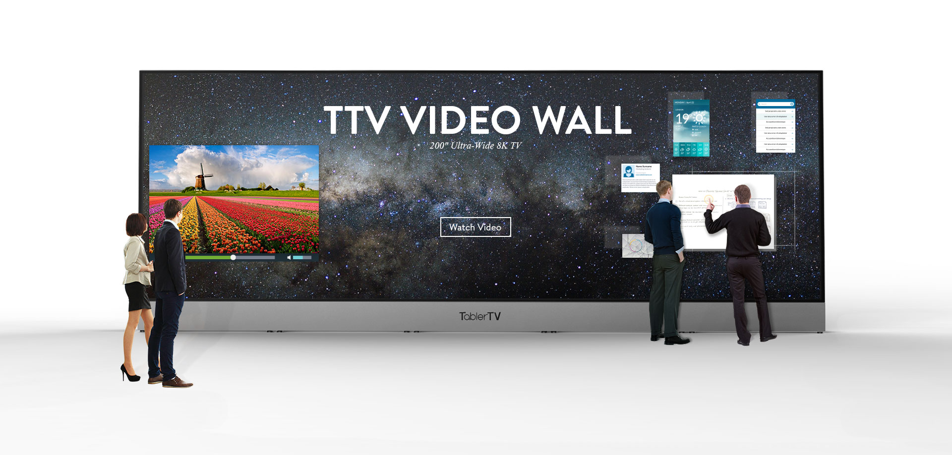 TablerTV: 200-Inch 8K Touchscreen TV Previewed on CES 2016