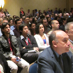 A new track on Precision Medicine will join nine well-established conferences at SPIE Medical Imaging; above an attentive audience hears a talk in 2015.
