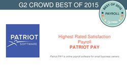 Patriot Software Wins G2 Crowd'sHighest Rated User Satisfaction Award