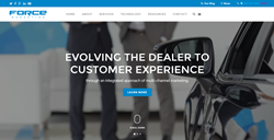 Force Marketing's recently redesigned website.