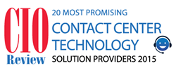 AireContact 20 Most Promising Contact Center Solution Providers of 2015, CIO Review
