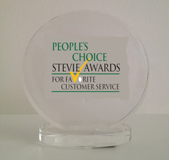 People's Choice Stevie Award for Favorite Customer Service.
