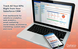 Access your CRM, marketing, social media metrics and web analytics on your Dasheroo dashboards within Salesforce.