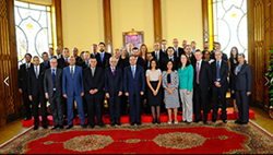 Official contract signing at the Presidential Palace