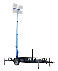 Fold Over Telescoping LED Light Tower on 14' Trailer