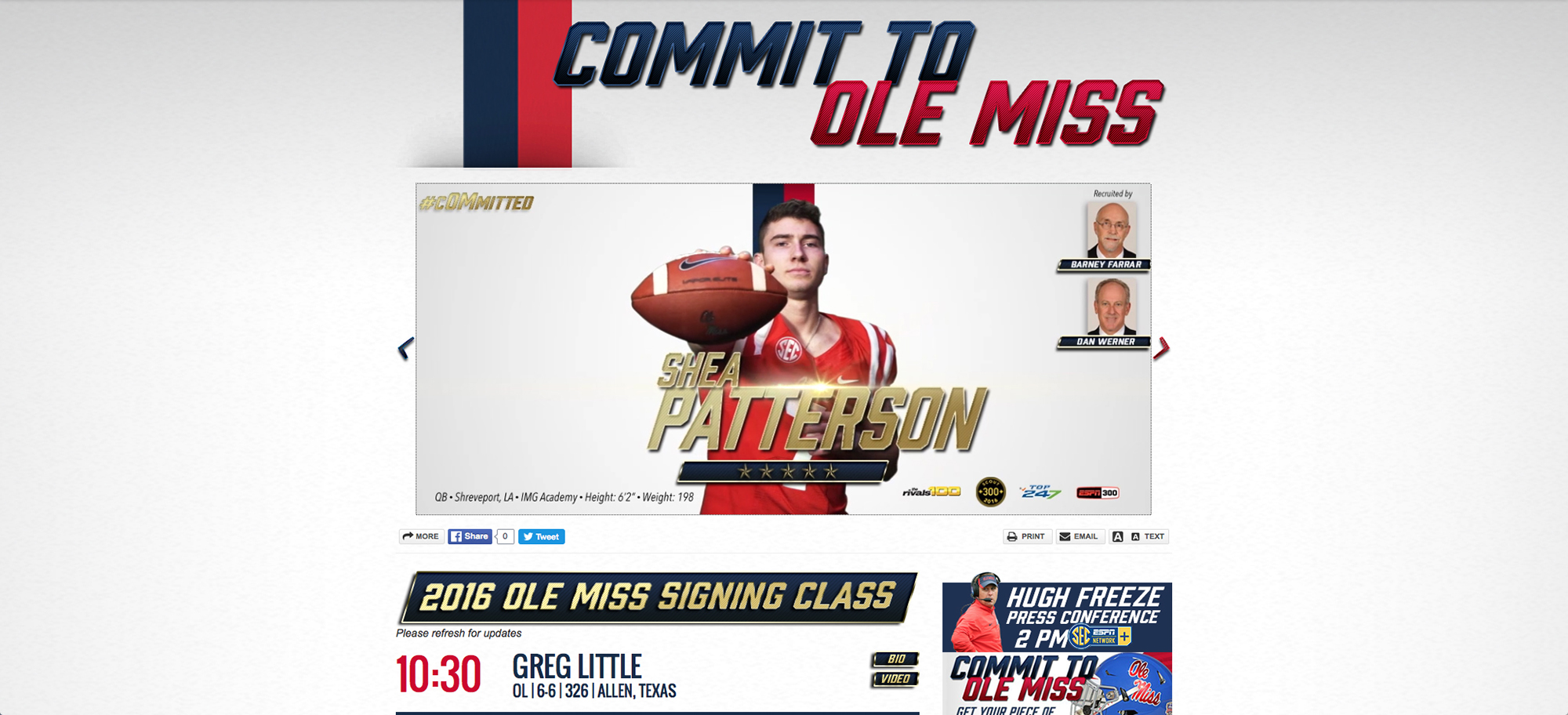 Ole Miss Leverages Excitement of National Signing Day